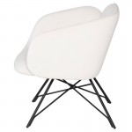 Doppio Oyster Fabric Occasional Chair
