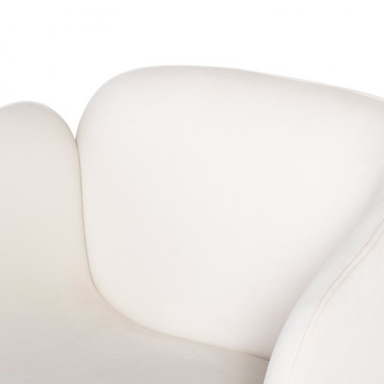 Doppio Oyster Fabric Occasional Chair