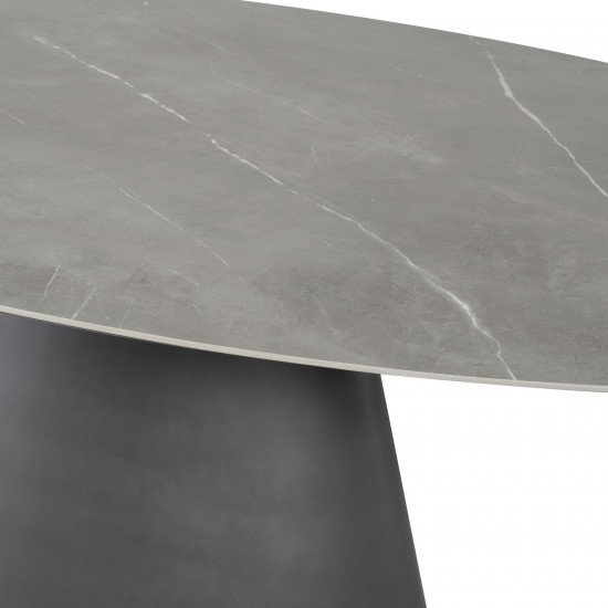 Taji Grey Ceramic Dining Table, HGNE323