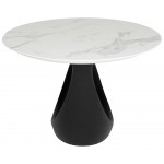 Montana White Ceramic Dining Table, HGNE330