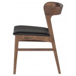 Bjorn Black Naugahyde Dining Chair, HGNH100