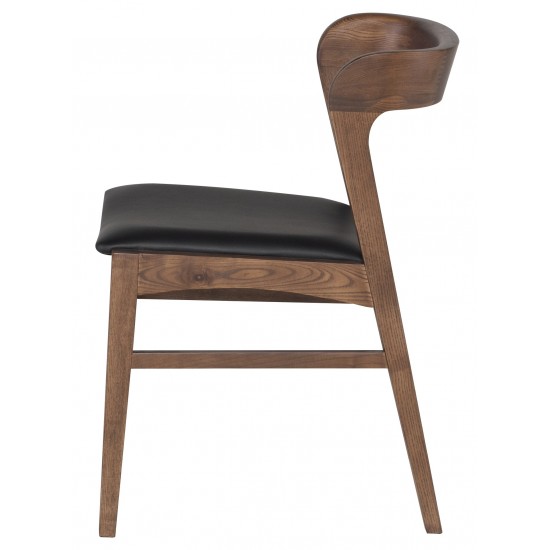 Bjorn Black Naugahyde Dining Chair, HGNH100