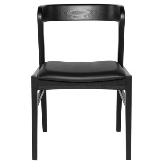 Bjorn Black Naugahyde Dining Chair, HGNH102