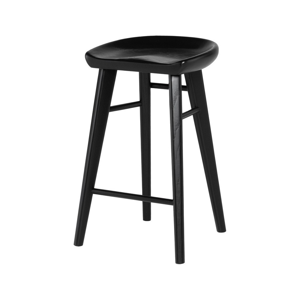 Kami Onyx Wood Counter Stool