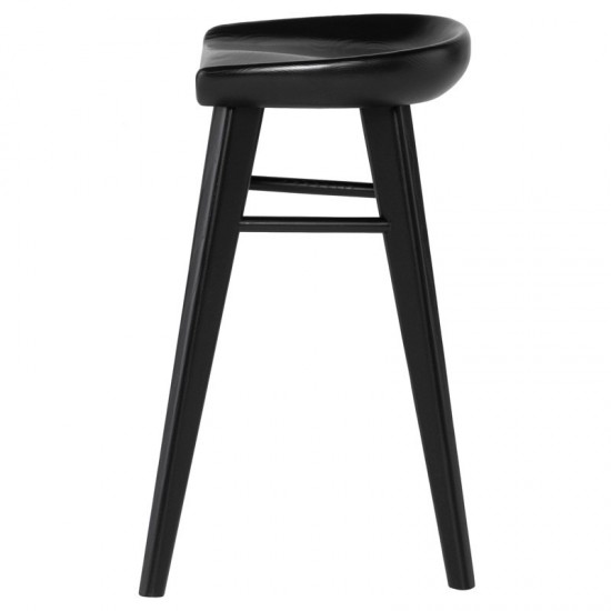 Kami Onyx Wood Counter Stool