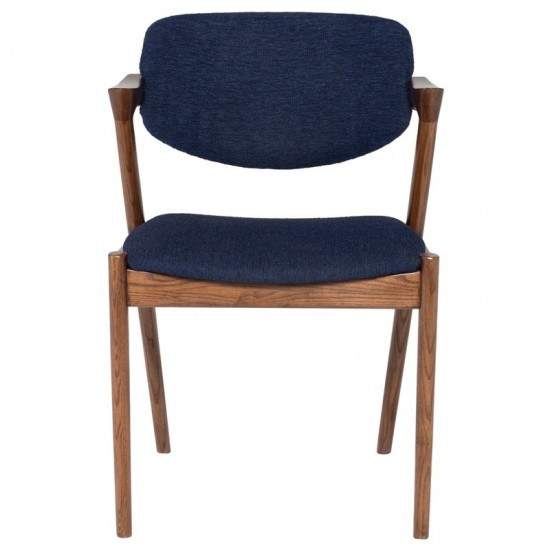 Kalli True Blue Fabric Dining Chair