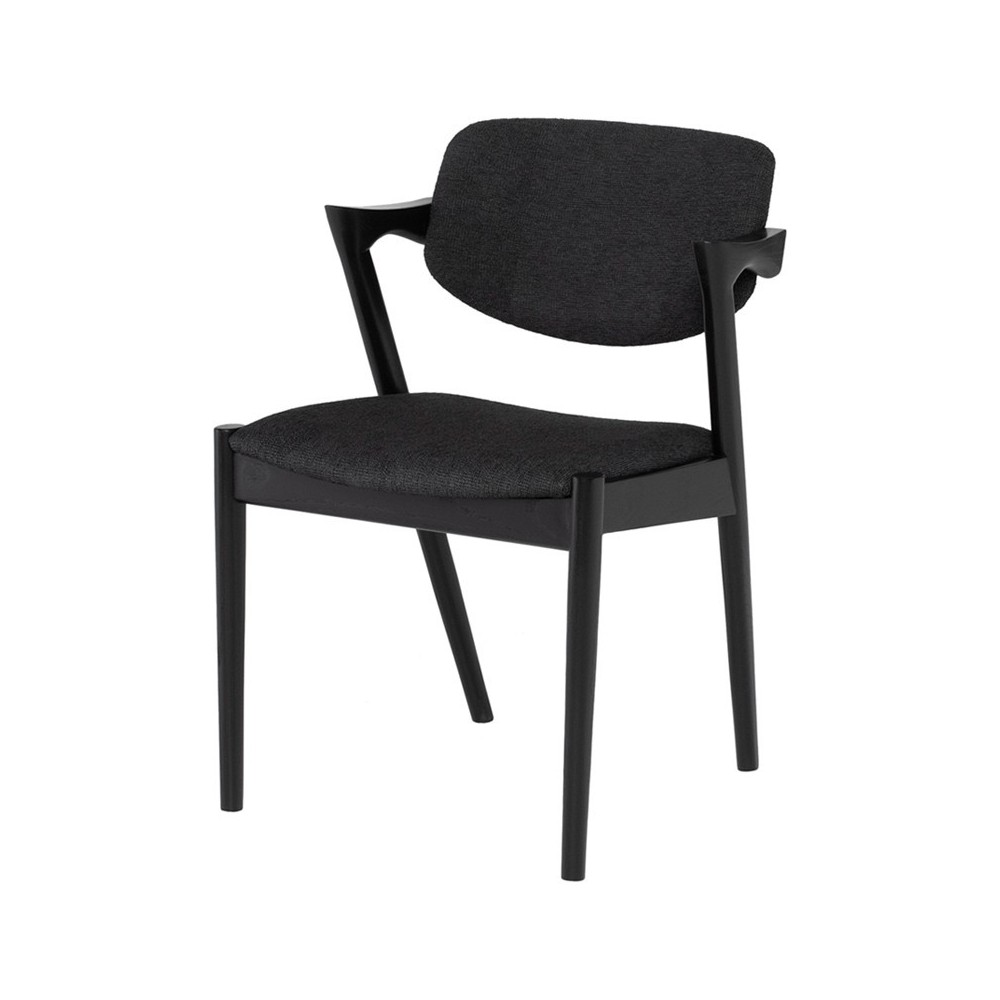 Kalli Activated Charcoal Fabric Dining Chair