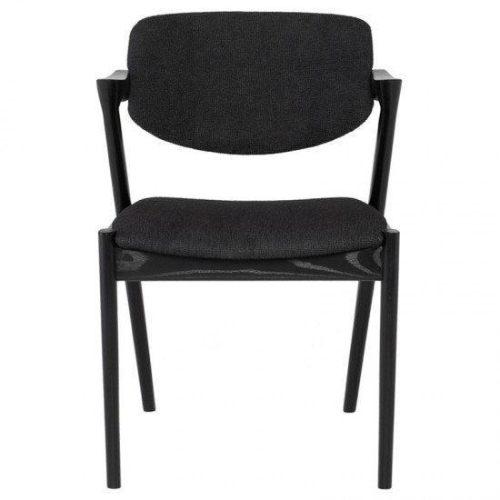 Kalli Activated Charcoal Fabric Dining Chair