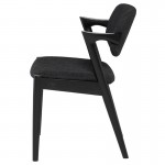 Kalli Activated Charcoal Fabric Dining Chair