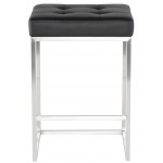 Chi Black Naugahyde Counter Stool, HGPA106