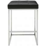 Chi Black Naugahyde Counter Stool, HGPA106