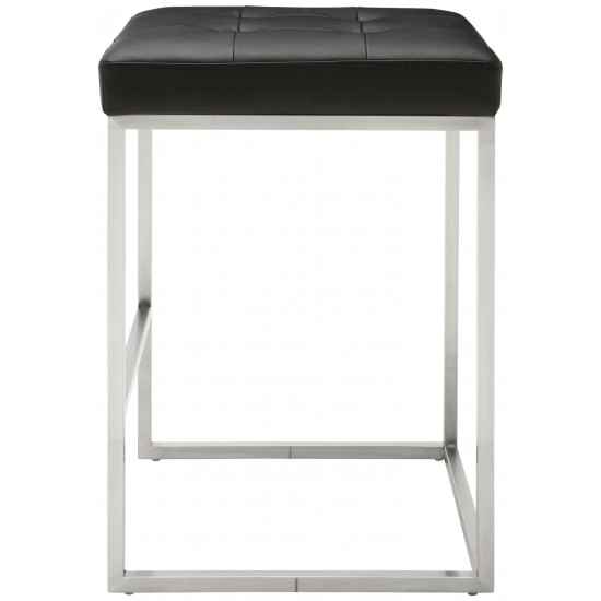 Chi Black Naugahyde Counter Stool, HGPA106