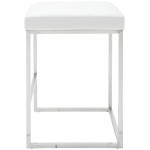 Chi White Naugahyde Counter Stool, HGPA107