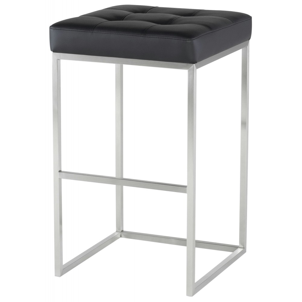 Chi Black Naugahyde Bar Stool, HGPA109 Chi Black Naugahyde Bar Stool, HGPA109