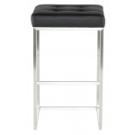 Chi Black Naugahyde Bar Stool, HGPA109