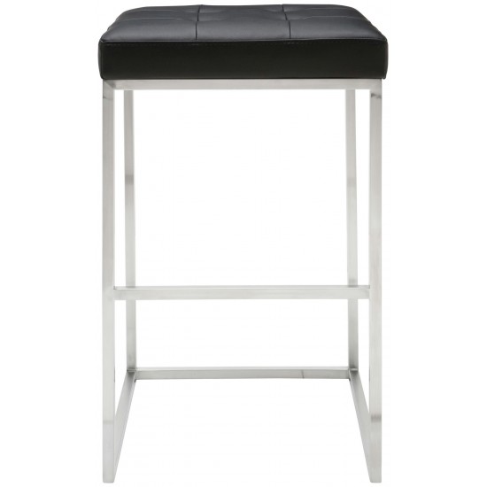 Chi Black Naugahyde Bar Stool, HGPA109