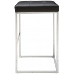 Chi Black Naugahyde Bar Stool, HGPA109