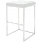 Chi White Naugahyde Bar Stool, HGPA110