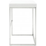 Chi White Naugahyde Bar Stool, HGPA110