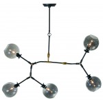 Atom 5 Grey Glass Pendant Lighting