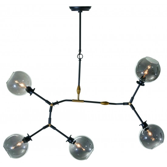 Atom 5 Grey Glass Pendant Lighting