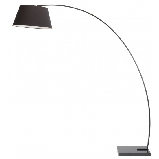 Evan Black Fabric Floor Lighting