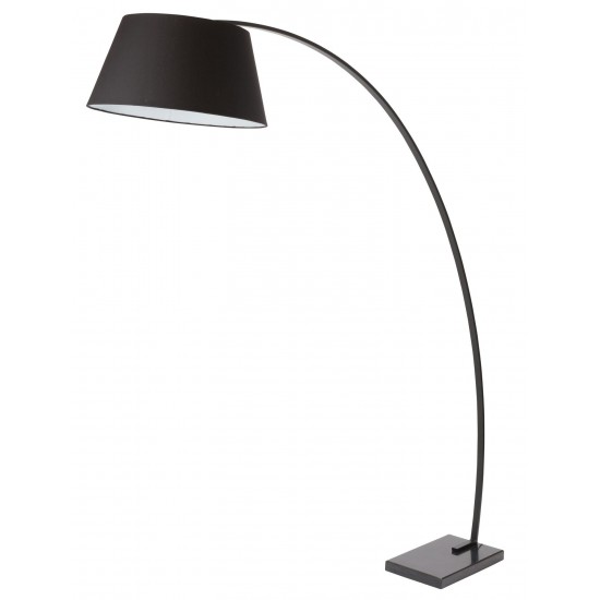 Evan Black Fabric Floor Lighting