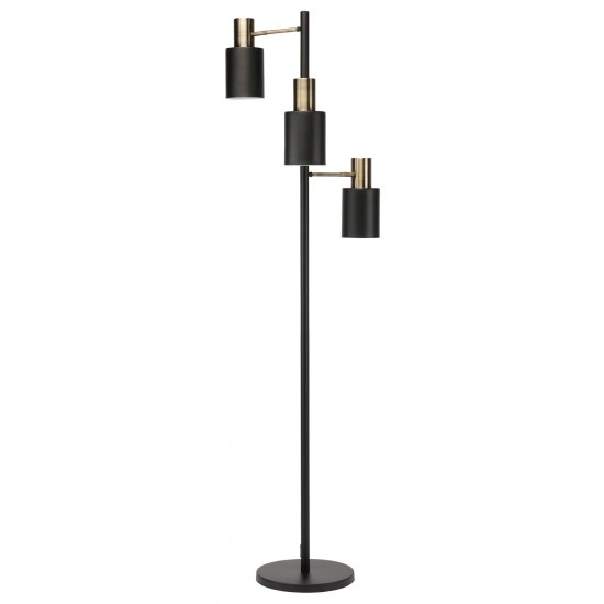 Lucca Black Metal Floor Lighting