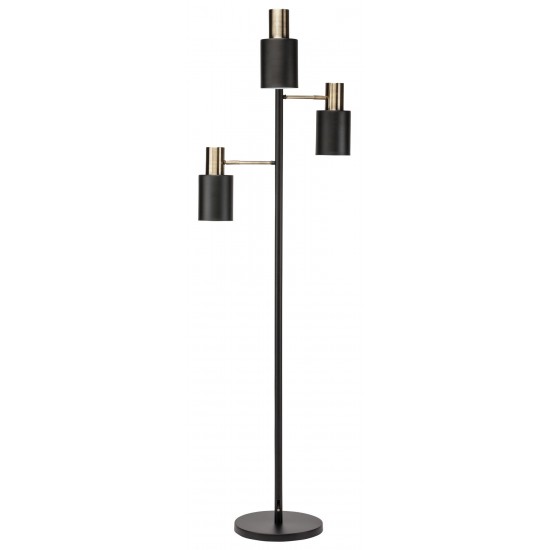 Lucca Black Metal Floor Lighting