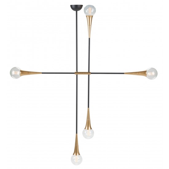 Tristan Black Metal Pendant Lighting, HGRA492