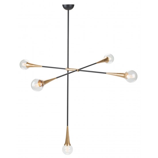 Tristan Black Metal Pendant Lighting, HGRA492