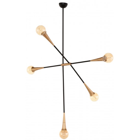 Tristan Black Metal Pendant Lighting, HGRA492