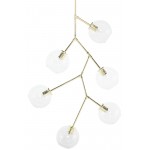 Atom 6 Clear Glass Pendant Lighting