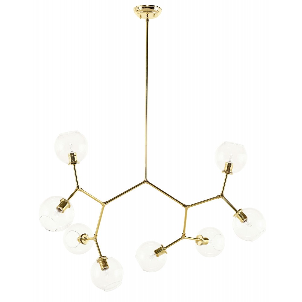 Atom 8 Clear Glass Pendant Lighting