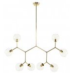 Atom 8 Clear Glass Pendant Lighting