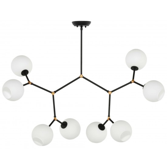 Atom 8 White Glass Pendant Lighting