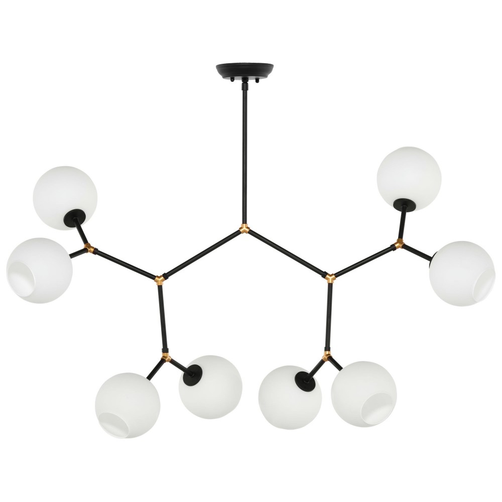 Atom 8 White Glass Pendant Lighting