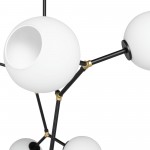 Atom 8 White Glass Pendant Lighting