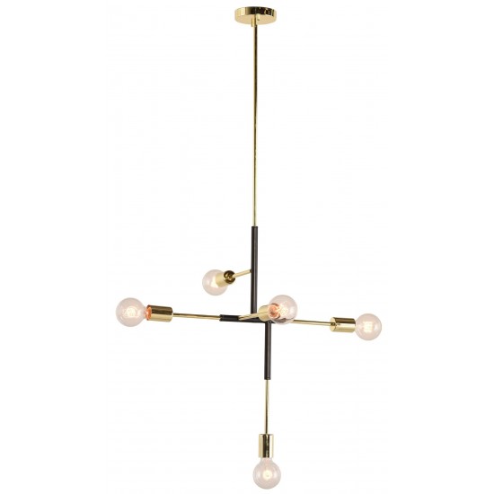 Hendrix Black Metal Pendant Lighting, HGRA549