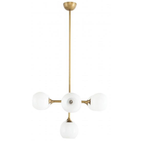 Niklas White Glass Pendant Lighting, HGRA556