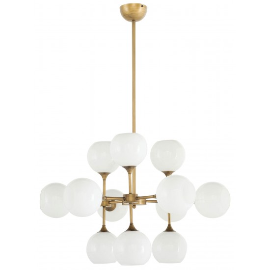 Niklas White Glass Pendant Lighting, HGRA561