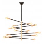 Orion 8 Black Metal Pendant Lighting