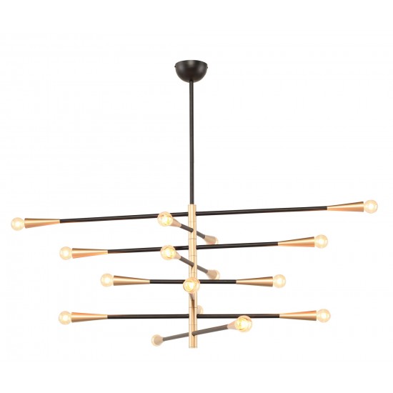 Orion 8 Black Metal Pendant Lighting