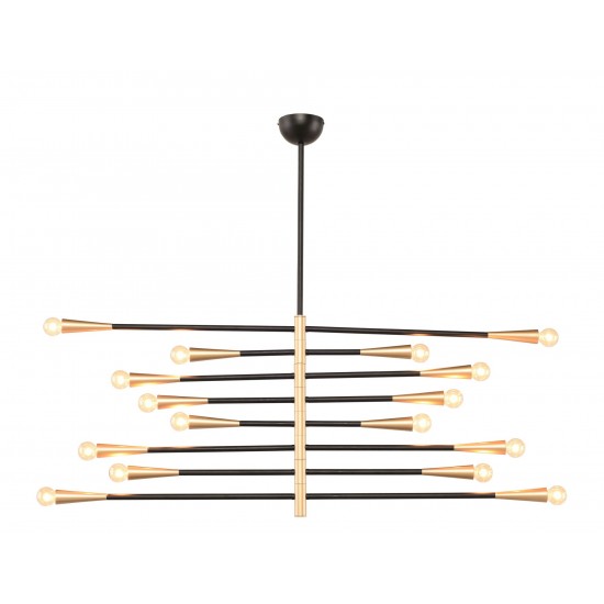 Orion 8 Black Metal Pendant Lighting