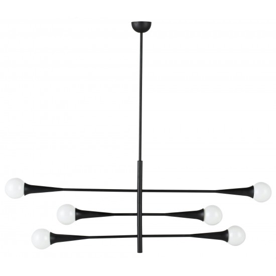 Orion 3 Black Metal Pendant Lighting