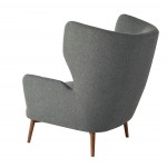 Klara Shale Grey Fabric Single Seat Sofa