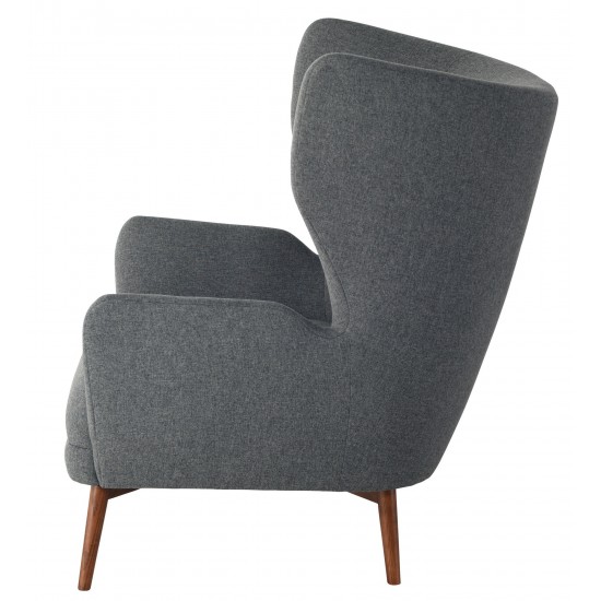 Klara Shale Grey Fabric Single Seat Sofa