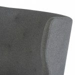 Klara Shale Grey Fabric Single Seat Sofa