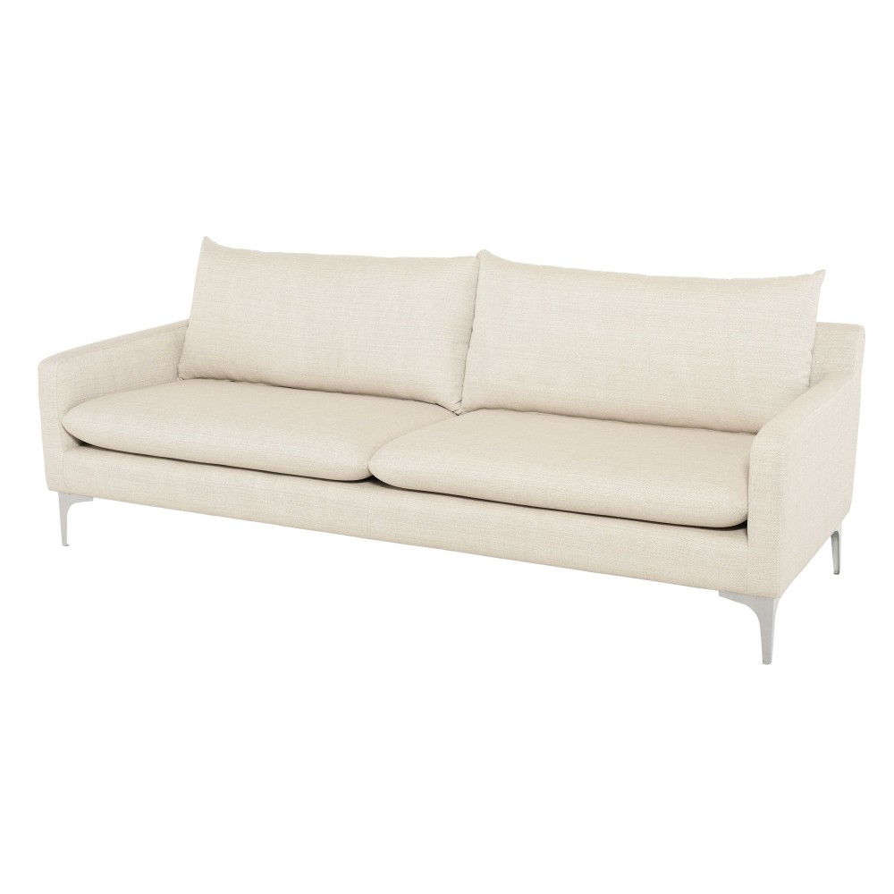 Anders Sand Fabric Triple Seat Sofa, HGSC108