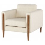 Steen Sand Fabric Single Seat Sofa